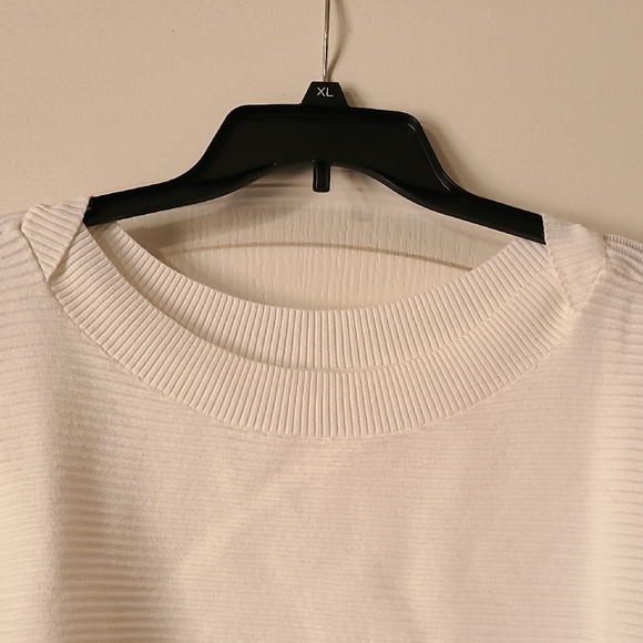 White Ribbed Sweater - Picture 4 of 6